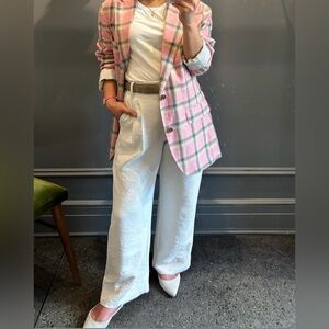 Bonobos Plaid linen Blazer